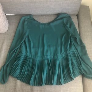 Emerald green blouse